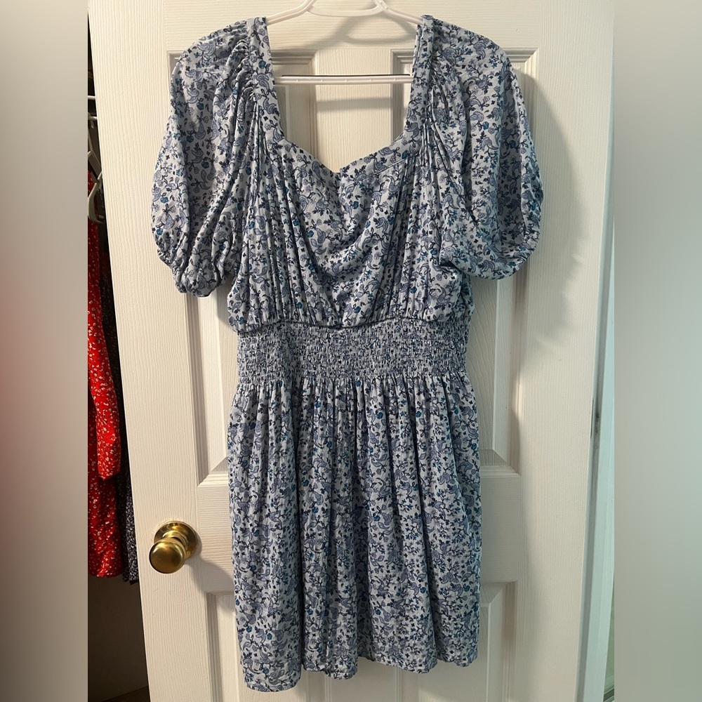 Floral Blue Dress